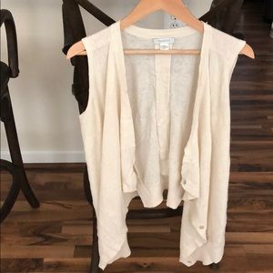 Garnet Hill Cream Vest